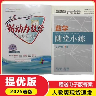 2025版新动力数学随堂小练八下数学人教版初二上下册八年级下册数学RJ版赠电子答案