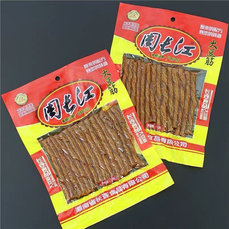 72克周长江大豆筋豆条童年怀旧辣条儿时麻辣面筋香辣小吃休闲零食