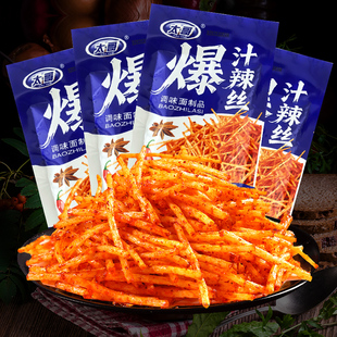太哥爆汁辣丝辣条儿时经典怀旧麻辣小零食校园休闲食品小吃