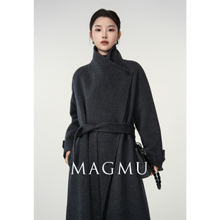 麦格牧【宿云】羊毛双面呢大衣女中长款25秋冬新款高级感气质外套