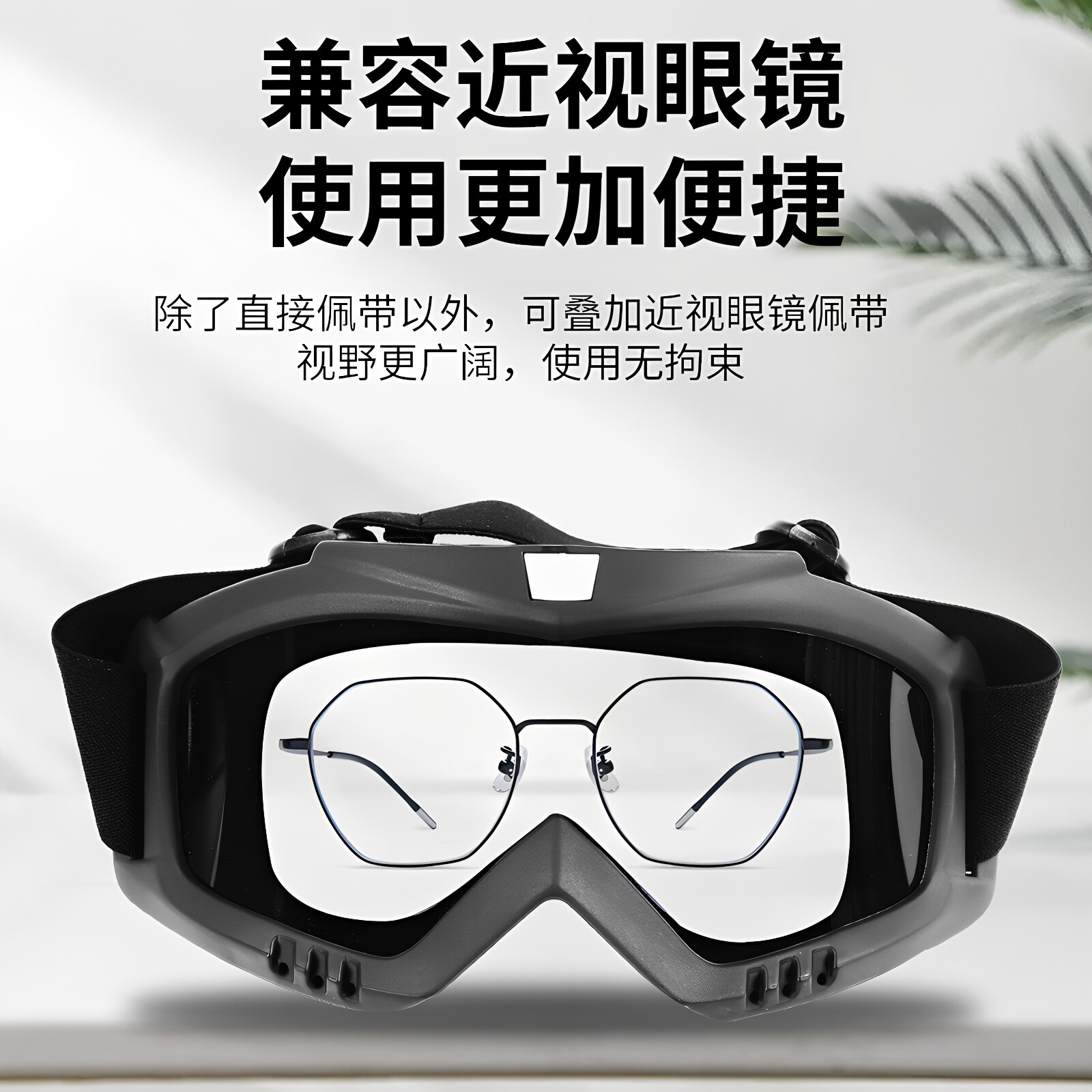 防灰尘防雾高清护目镜头戴式电焊工防打眼防护眼镜骑行防风镜劳保