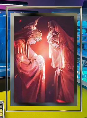 二哈和他的白猫师尊周边立体摆件水晶玻璃相框桌面摆台送朋友礼物