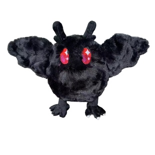 跨境新款 Mothman 恐怖天蛾人毛绒公仔卡通动漫节日娃娃玩具