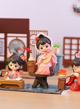 复古家居装饰品创意礼物国色长歌-四季有时摆件节日礼品批发直销