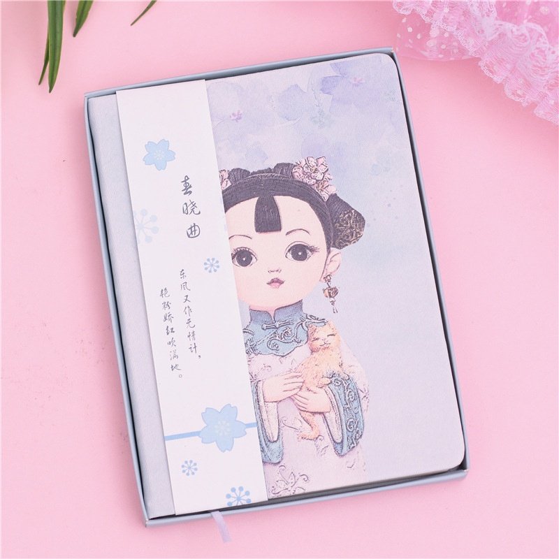 创意新款我是格格系列手账本宫廷复古风笔记本彩页计划本手绘本