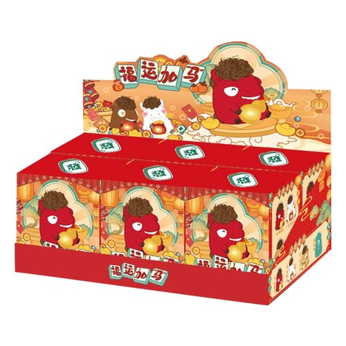 招財生肖马创意潮玩摆件福运加马盲盒创意公仔手办节日伴手礼批发