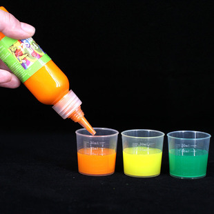 儿童绘画涂鸦量杯烧杯漏斗 幼儿园科学实验器皿 美劳课程材料工具