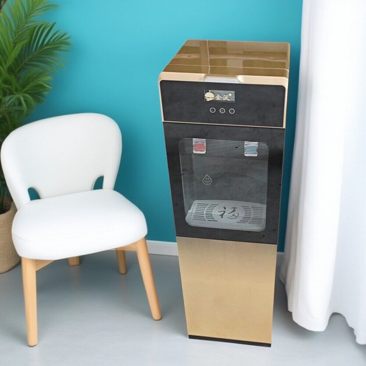 金沃家用管线饮水机 立式冷热豪一体净饮水机华款直饮机 新款节能