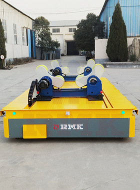 30吨卷材平移转运无轨车耐高温橡胶板无轨转运车电动胶轮平车