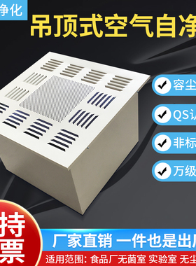 吊顶式空气自净器净化车间无尘室工业FFU高效过滤器净化器过滤网