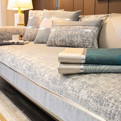 轻奢风沙发垫四季通用高档奢华防滑时尚简约现代坐垫子提花套罩巾