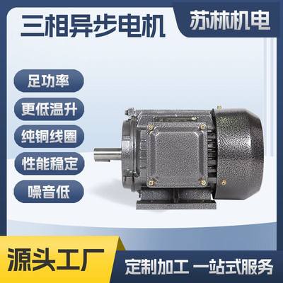 YE390S-4铁壳1.1KW四极三相电机卧式侧方接线盒铁壳电机三相电机