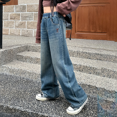 女童休闲裤子2025年秋新款青少年炸街酷炫潮装秋天帅气潮服儿童