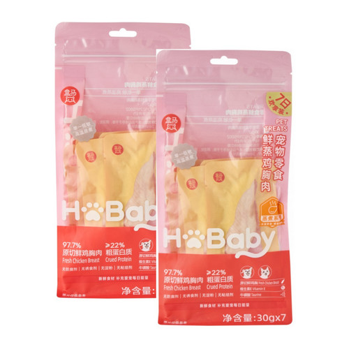 盒马 宠物零食 犬猫通用 蒸煮鸡小胸 420g