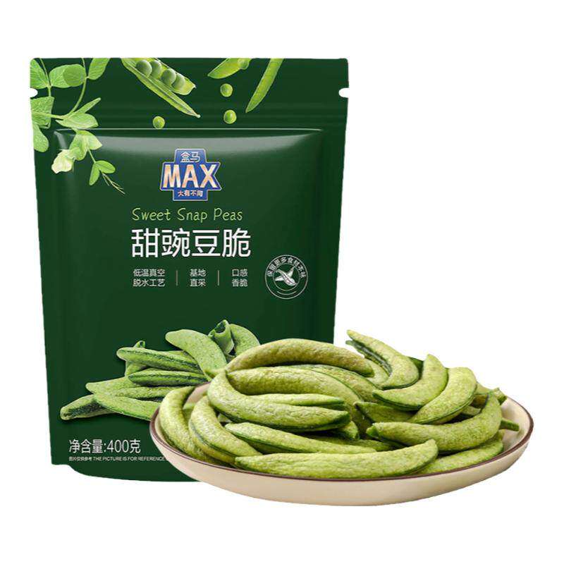盒马MAX 甜豌豆脆 400g蔬果干蔬菜干果脯