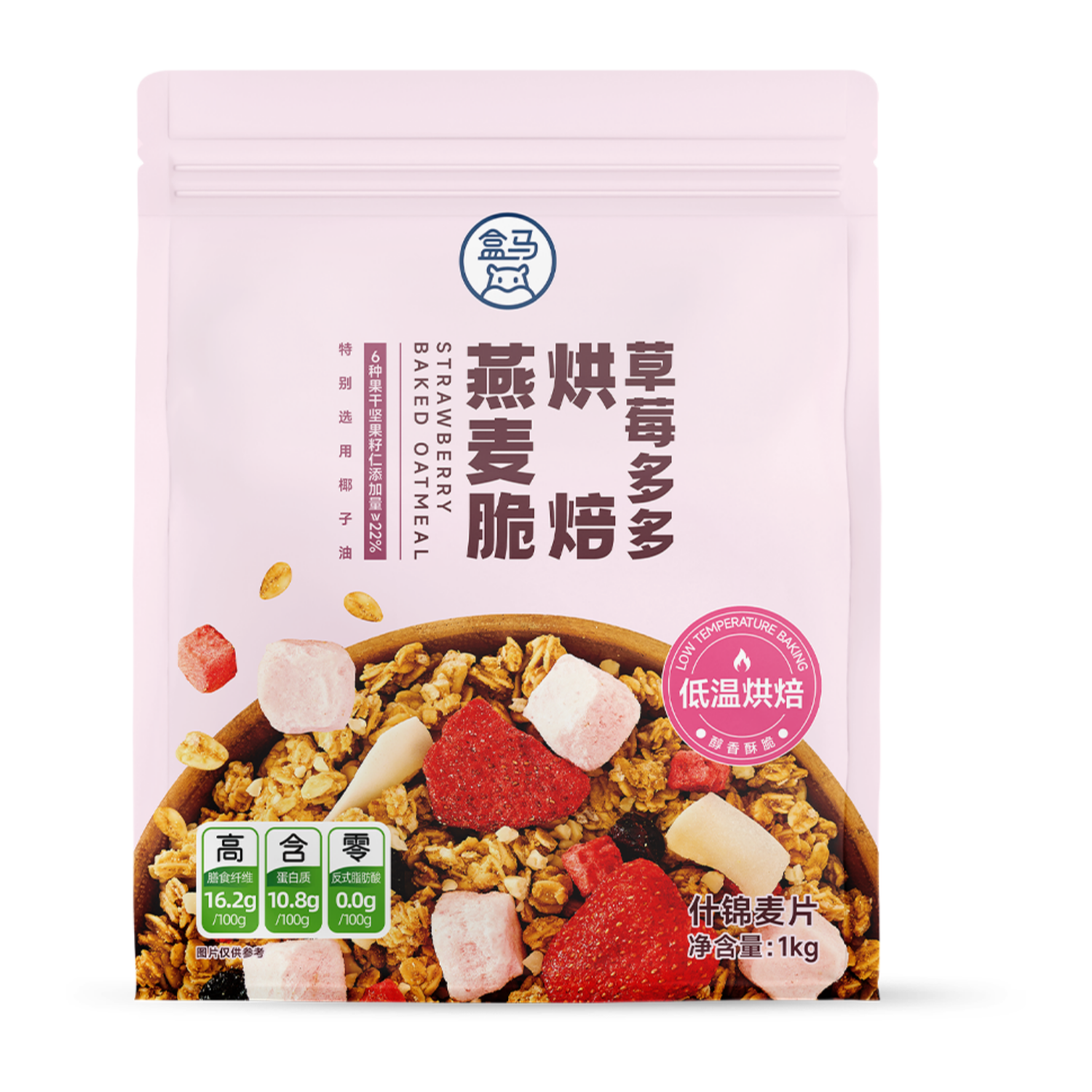 盒马 草莓多多烘焙燕麦脆 1kg
