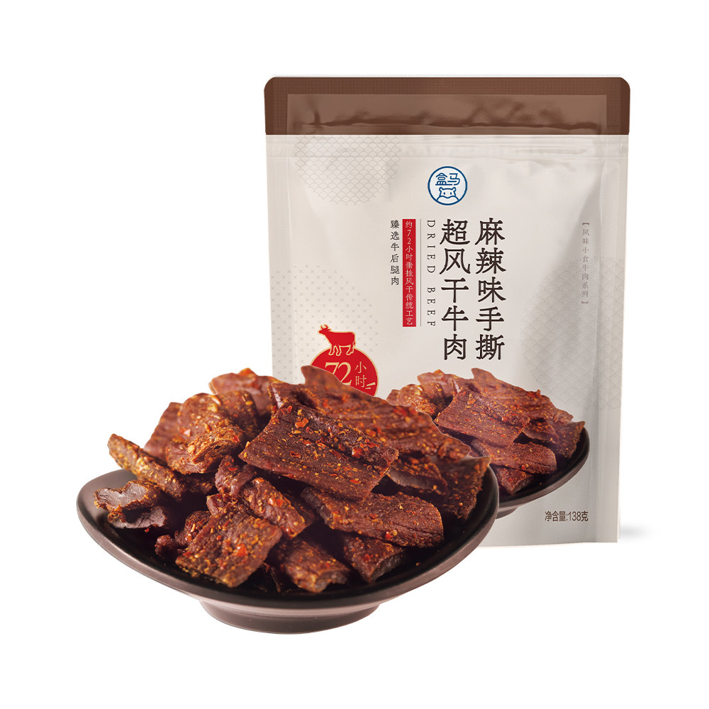 盒马 手撕超风干牛肉 麻辣味 138g