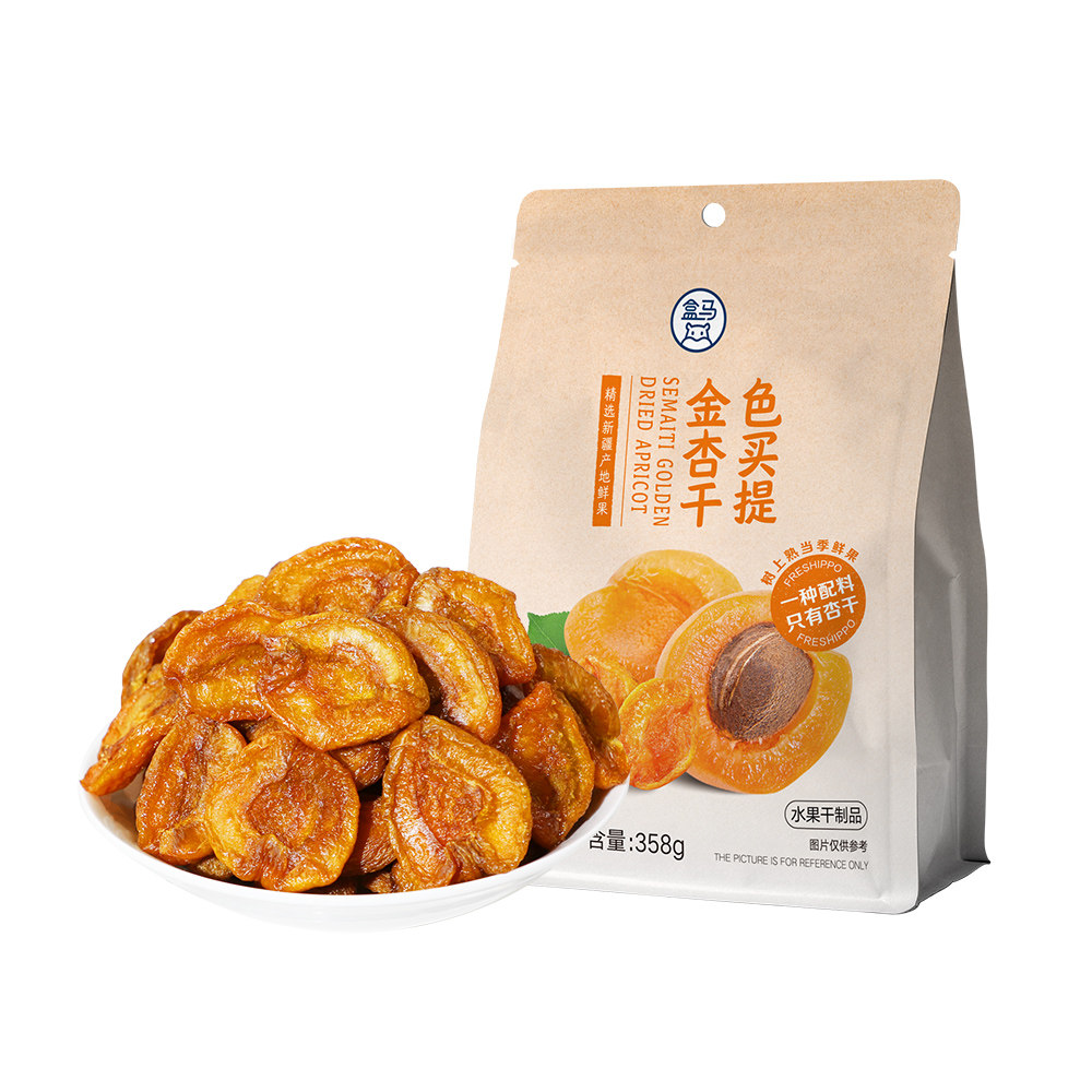 盒马 色买提金杏干 358g,零食/坚果/特产,杏仁/杏干,淘宝优惠券,粉丝福利购,淘宝优惠卷