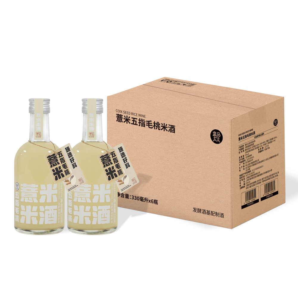 盒马 薏米五指毛桃米酒 330ml*6瓶