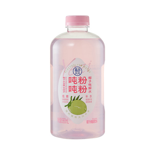 盒马 吨吨粉粉椰子电解水 960ml
