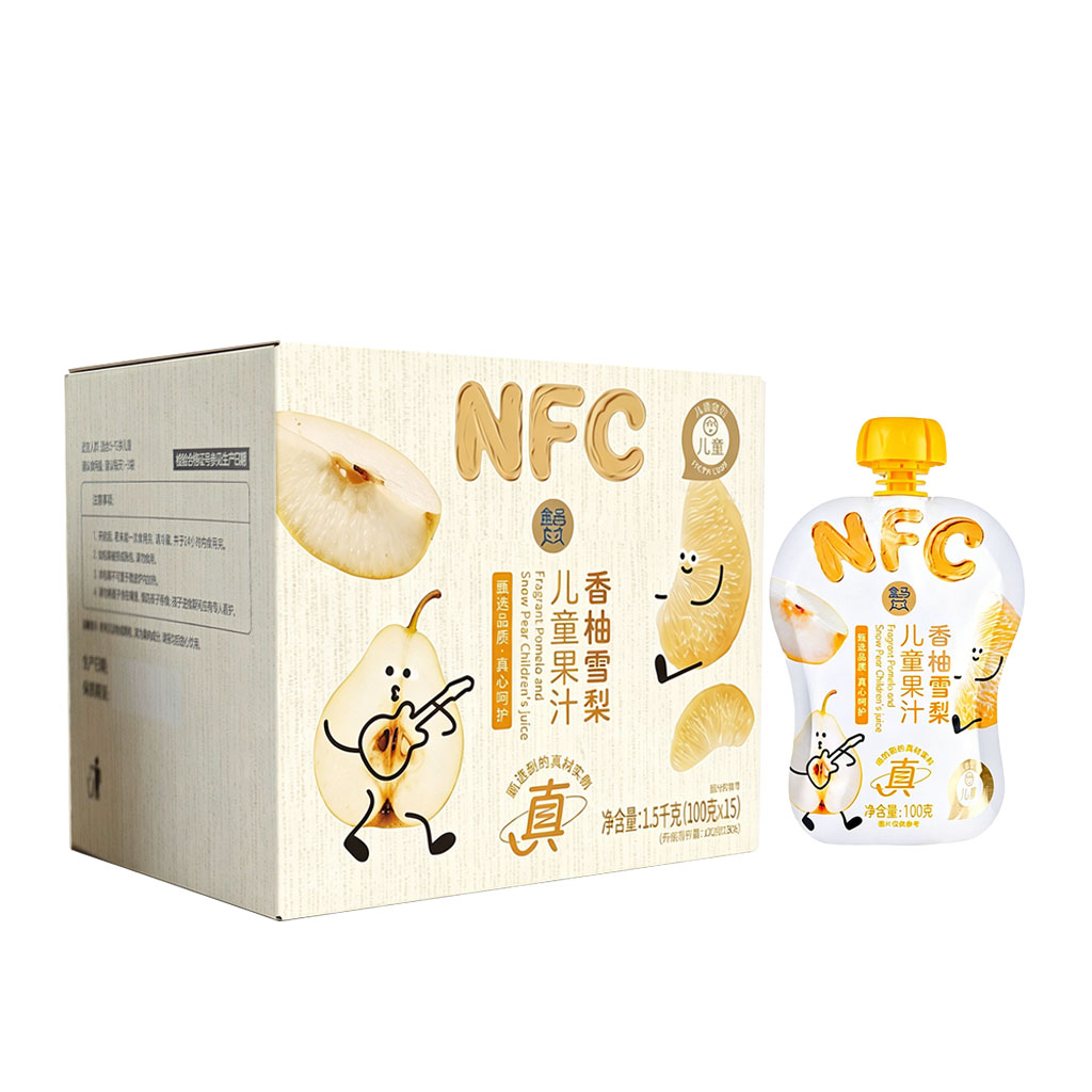 盒马 NFC香柚雪梨儿童果汁 100g*15袋图片
