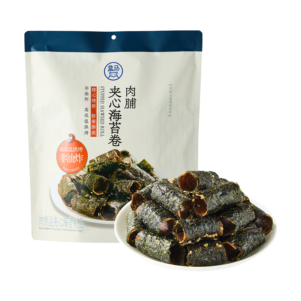盒马MAX肉脯夹心海苔卷158g