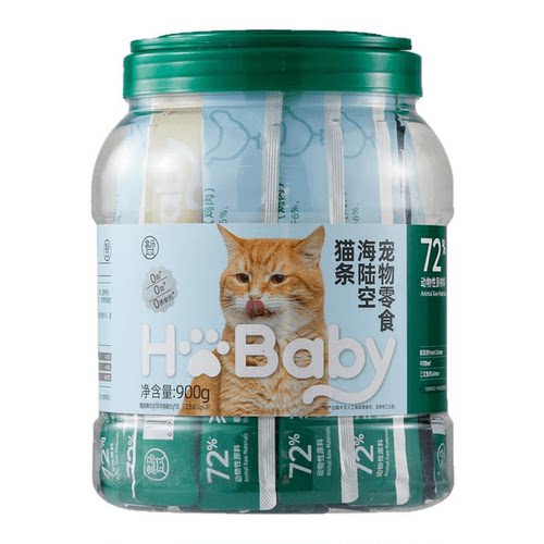 盒马 宠物零食海陆空猫条 15g*60条