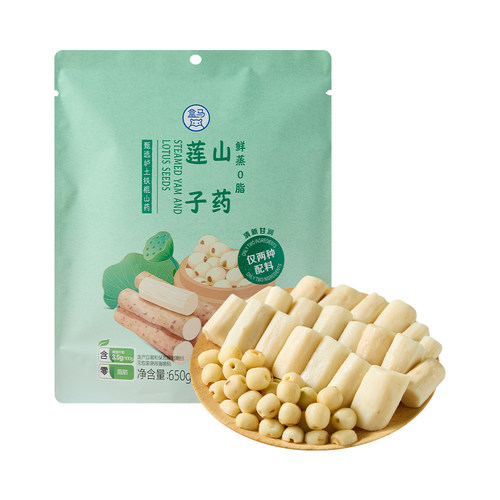 盒马 鲜蒸0脂山药莲子 650g