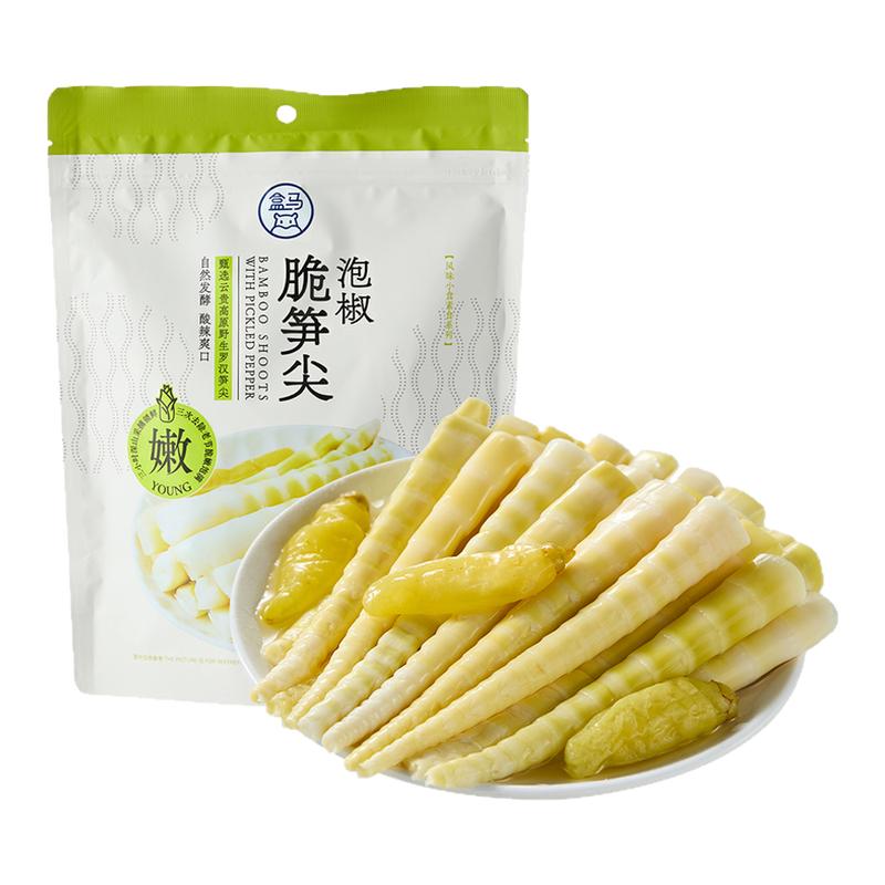 盒马 泡椒脆笋尖 858g独立小包装休闲零食