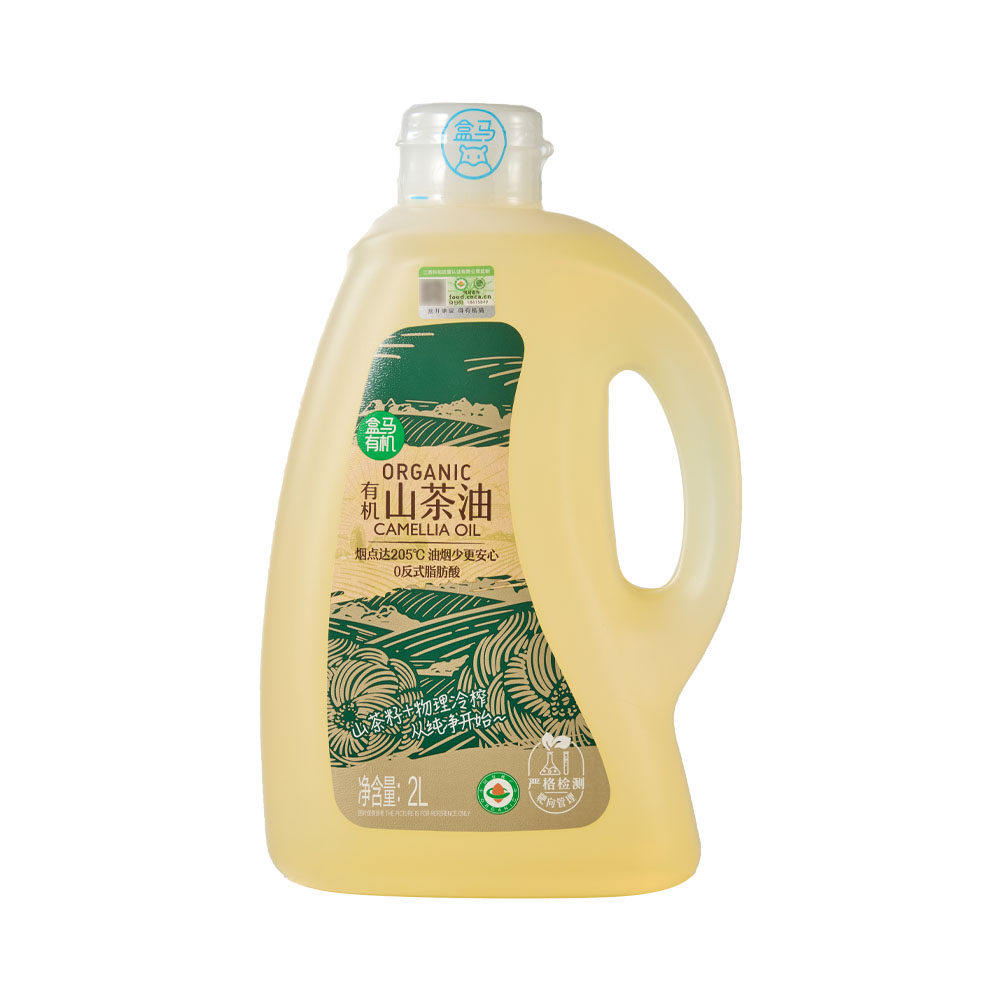 盒马有机山茶油2L0反式脂肪酸图片