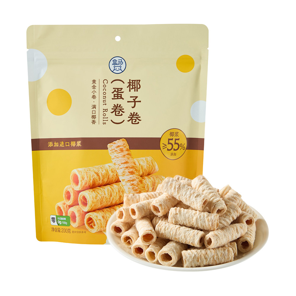 盒马 椰子卷蛋卷 200g