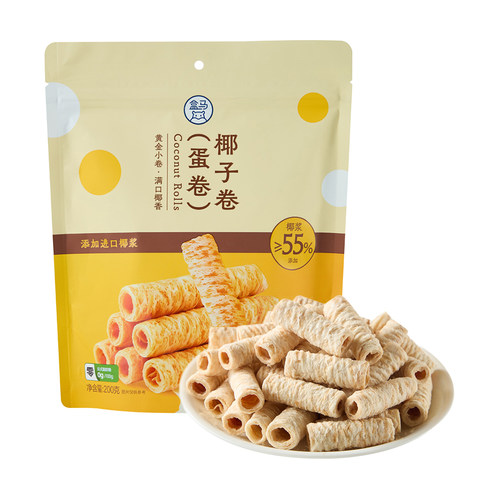 盒马 椰子卷蛋卷 200g