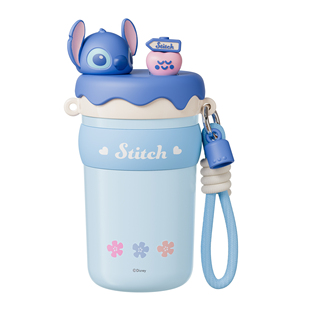 迪士尼（Disney） 史迪奇系列公仔双饮保温杯(史迪奇) 520ml