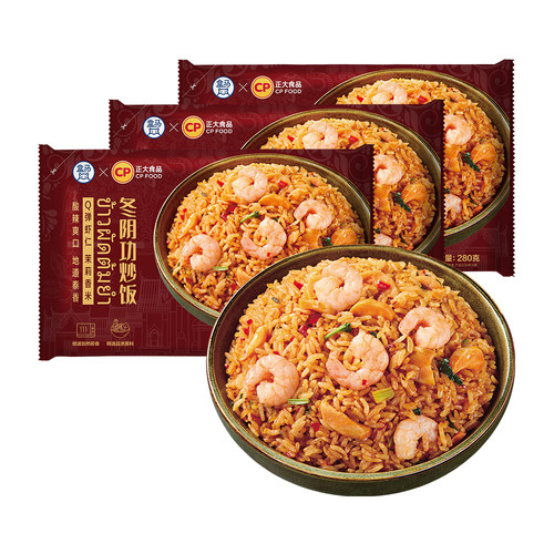 盒马XCP正大食品 冬阴功炒饭 280g*3袋