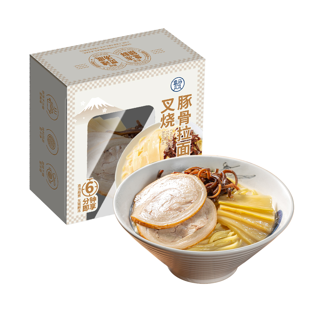 盒马 叉烧豚骨拉面 590g*4