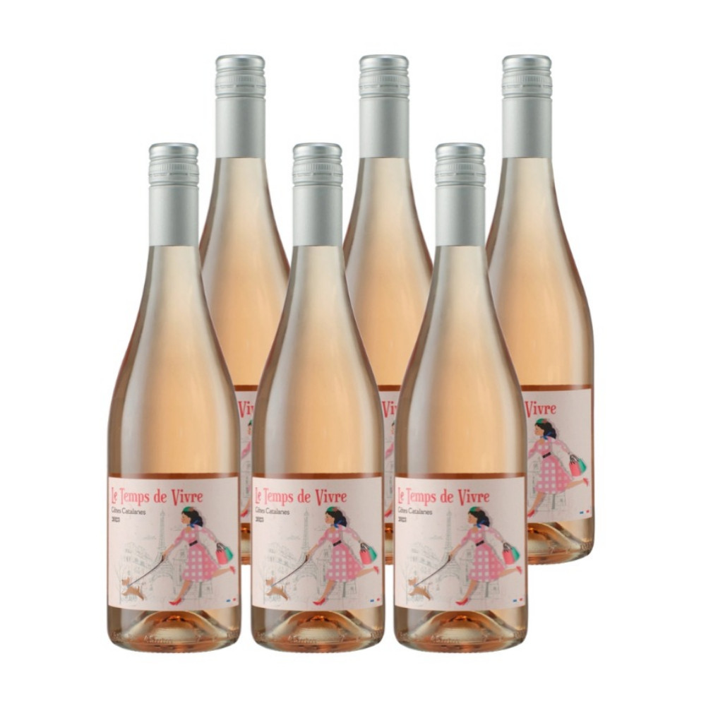 盒马酩品 萄滋滋半甜桃红葡萄酒 750ml*6瓶 法国进口