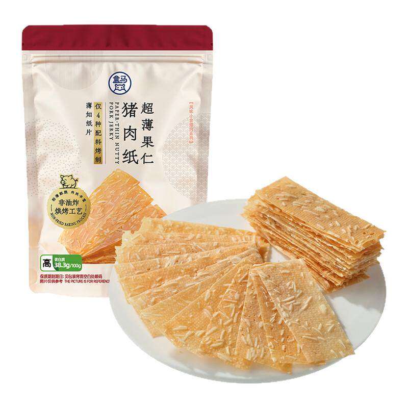 盒马超薄果仁猪肉纸 150g猪肉脯小吃零食