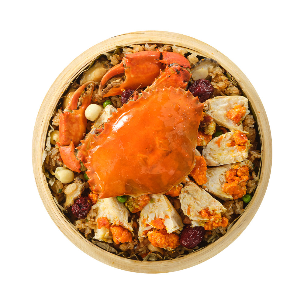 盒马【年菜】 八宝糯米蒸红膏蟹 666g,水产肉类/新鲜蔬果/熟食,贝类/蟹类预制菜,淘宝优惠券,粉丝福利购,淘宝优惠卷