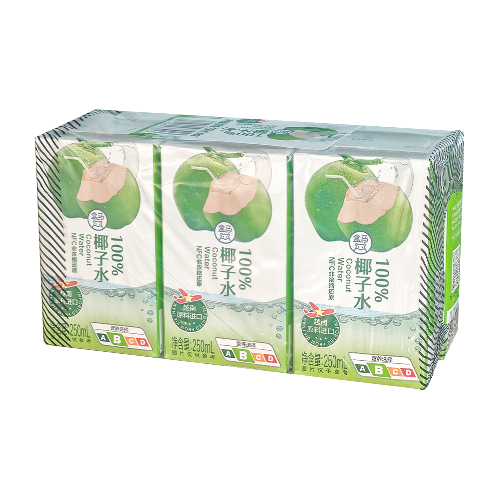盒马 100%椰子水 250ml*6瓶