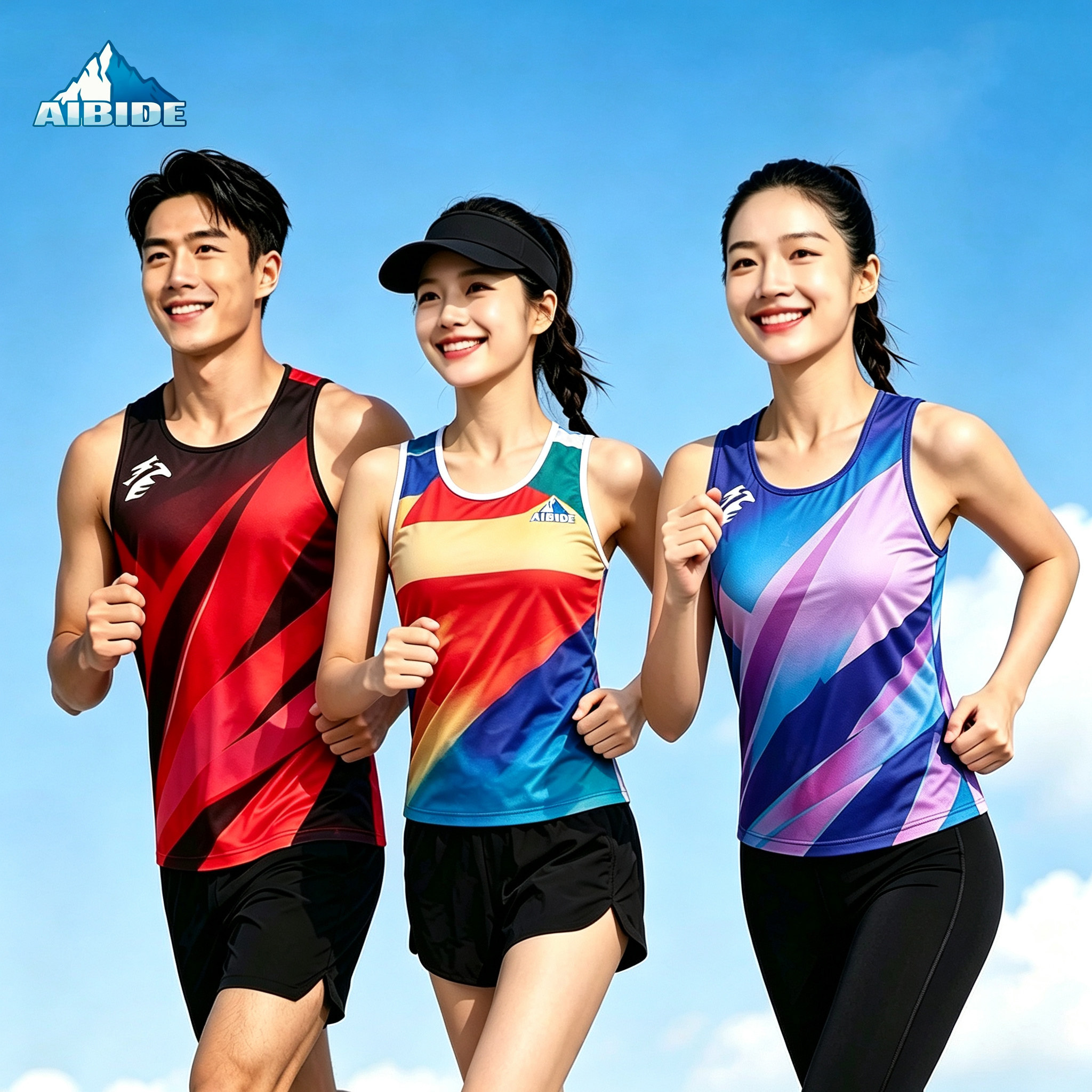 爱比德跑步马拉松背心专业男女新款夏季速干轻薄透气田径运动上衣