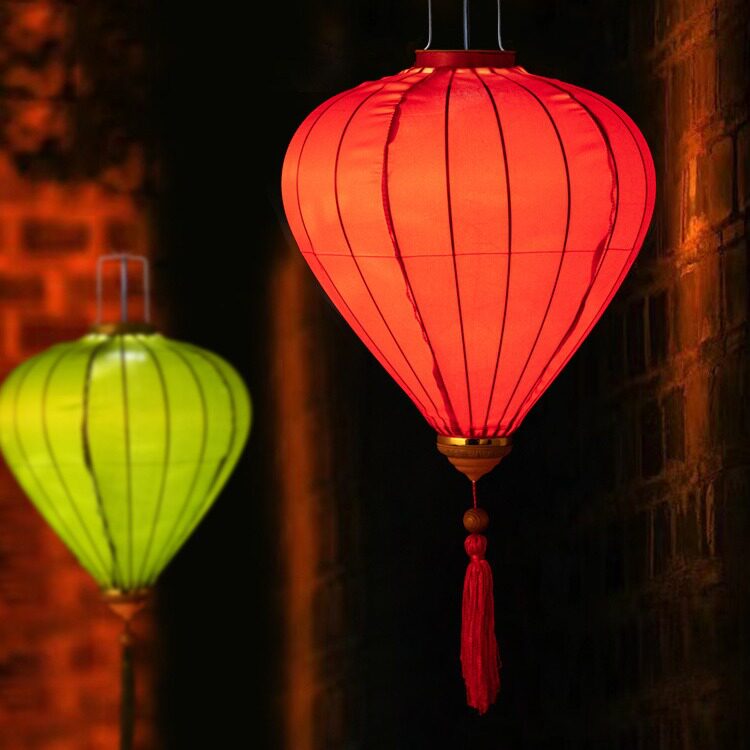 新年装饰绸布结婚灯笼宫灯户外广告景区挂饰中国风火锅店钻石灯笼