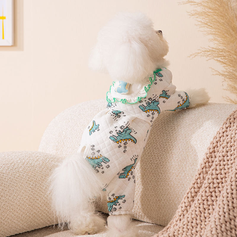 小狗狗衣服全棉卡通印花