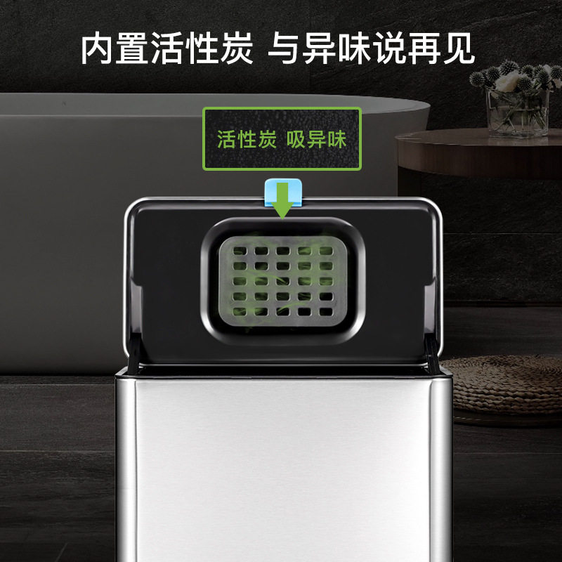 厨房挂式垃圾桶不锈钢家用壁挂创意厨余橱柜门悬挂式挂壁有盖