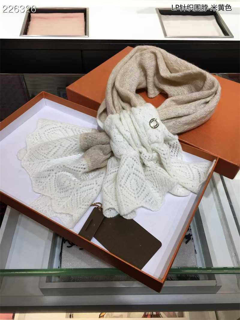 thumbnail for LP100% pure goat baby skin soft scarf versatile perforated knitted skin-friendly neck warmth neck protector for women