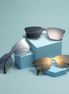 爱与光通用无框高韧度材质耐磨镜片一片式翼式太阳镜驾AL014时尚