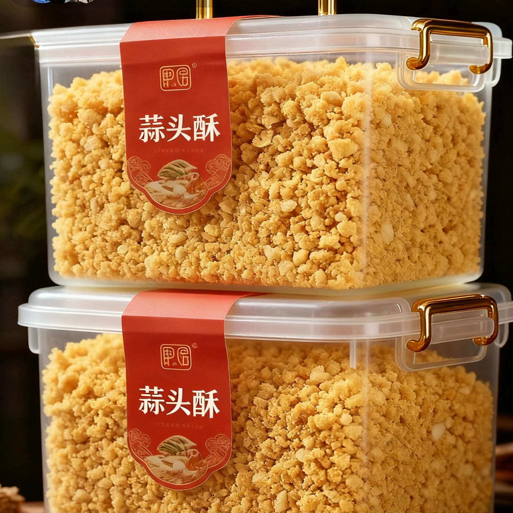 正宗潮汕特产蒜头酥小包装罐装