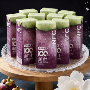 越南进口特级0添加0防腐100%NFC纯山竹汁250ML整箱十瓶特价 饮料
