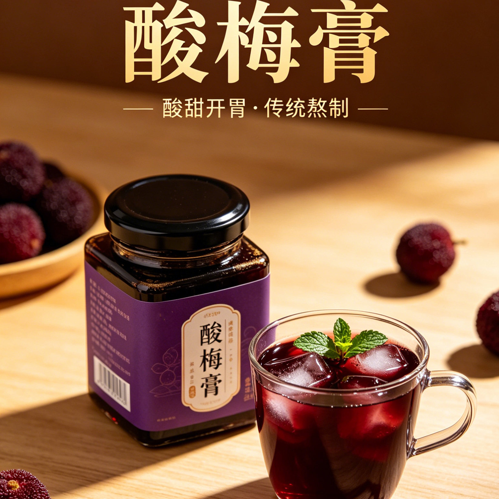 【央妈推荐】正宗酸梅汤原材料包酸梅膏浓缩速溶冷泡茶官方旗舰店