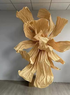 美塑花巨型纸艺花婚礼橱窗装饰