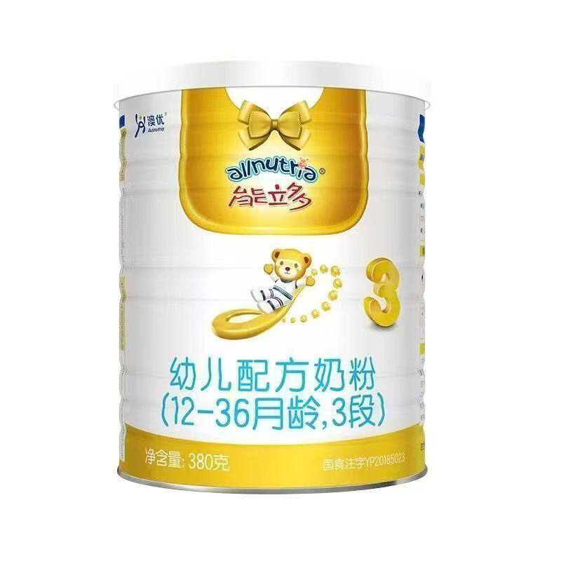 金钻版澳优能立多配方奶粉3段380g 罐装牛奶粉可溯源